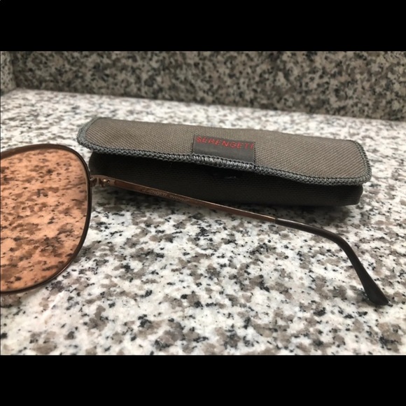 Italian Vintage Serengeti 5136 Boomslang Species Aviator-Style Sunglasses - Picture 5 of 6